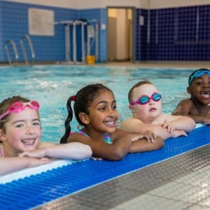 Making Friends At Swim Class